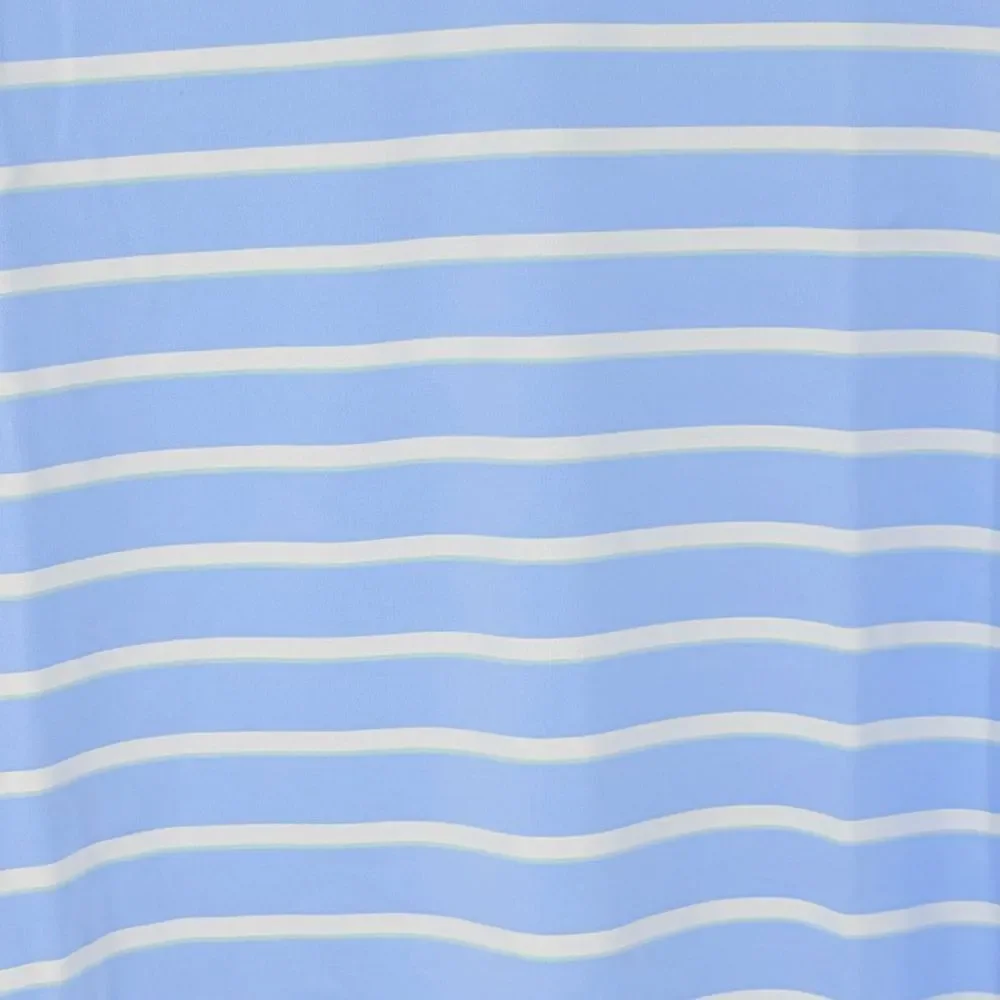 NWT RLX Ralph Lauren Sky Blue and White Striped Polo Shirt XL